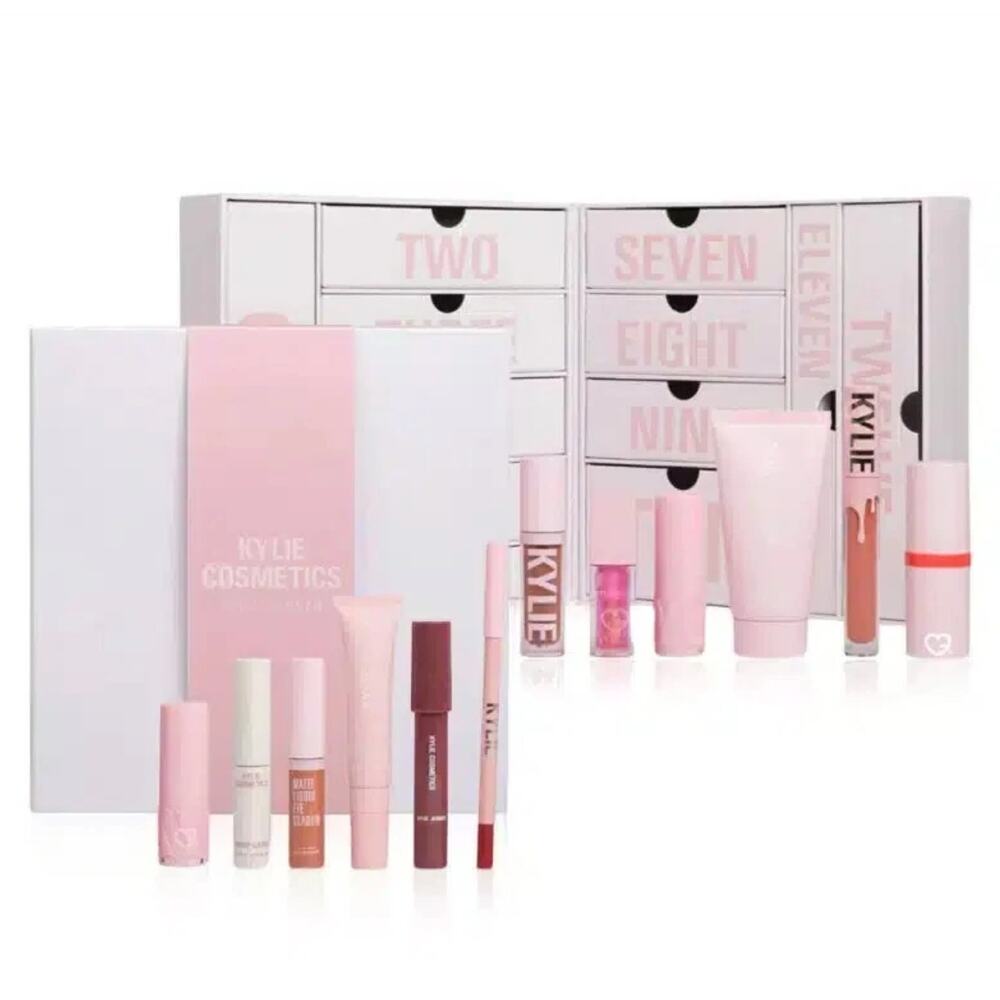 New Kylie Cosmetics Advent Calendar Mascara, Liquid Eyeshadow, Lipstick, Liner